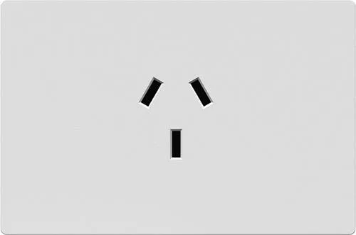 TOMACORRIENTE 10A MILAN BLANCO BASTIDOR METALICO - MACROLED -