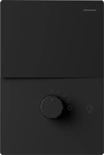 TECLA 1 CANAL Y DIMMER LED MILAN NEGRO BASTIDOR METALICO - MACROLED -