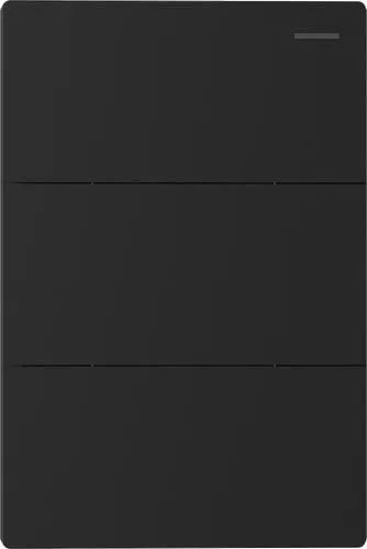 TECLA MILAN NEGRO 3 CANALES BASTIDOR METALICO - MACROLED -