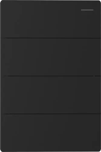 TECLA MILAN NEGRO 4 CANALES BASTIDOR METALICO - MACROLED -