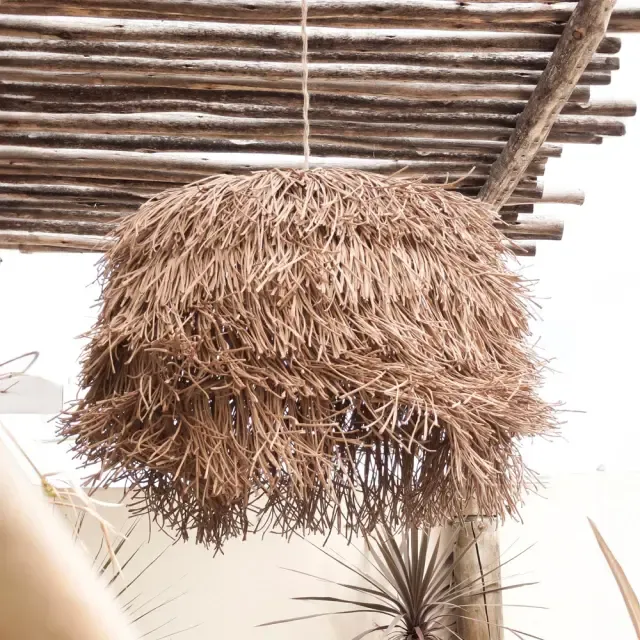 COLGANTE SIMPLE RAYAS MALVA Y CRUDO - HEBRAS -