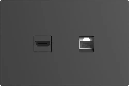 RJ45 + HDMI MILAN GRIS - MACROLED -