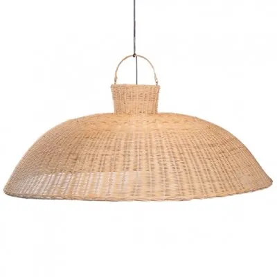 LAMPARA DE RATTAN 100X40 - LIGUEN ILUMINACION