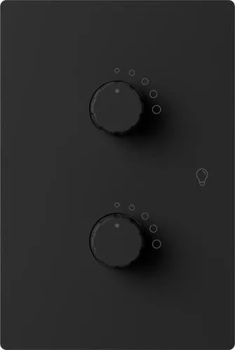 DIMMER LED DOBLE MILAN NEGRO - MACROLED -