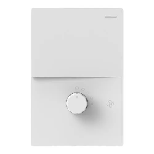 [M-1CN-1V-B] TECLA 1 CANAL + VARIADOR DE VENTILADOR MILAN BLANCO - MACROLED -
