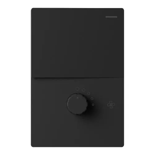 TECLA 1 CANAL + VARIADOR DE VENTILADOR MILAN NEGRO - MACROLED -