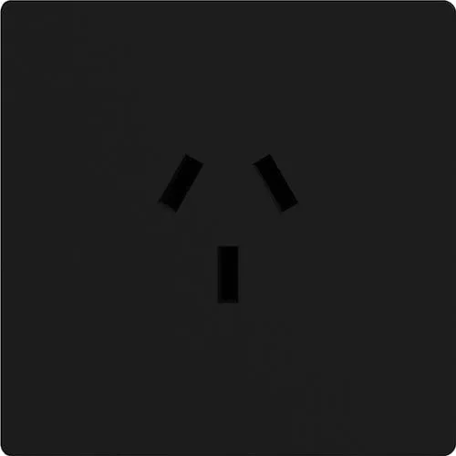 [M-TC20A-MG-N] TOMACORRIENTE 20A 5X5 MILAN NEGRO MIGNON - MACROLED -